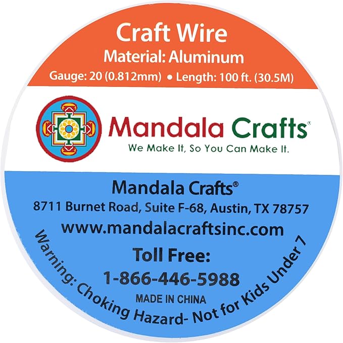 Mandala Crafts 20 Gauge Anodized Aluminum Craft Wire - Image 3