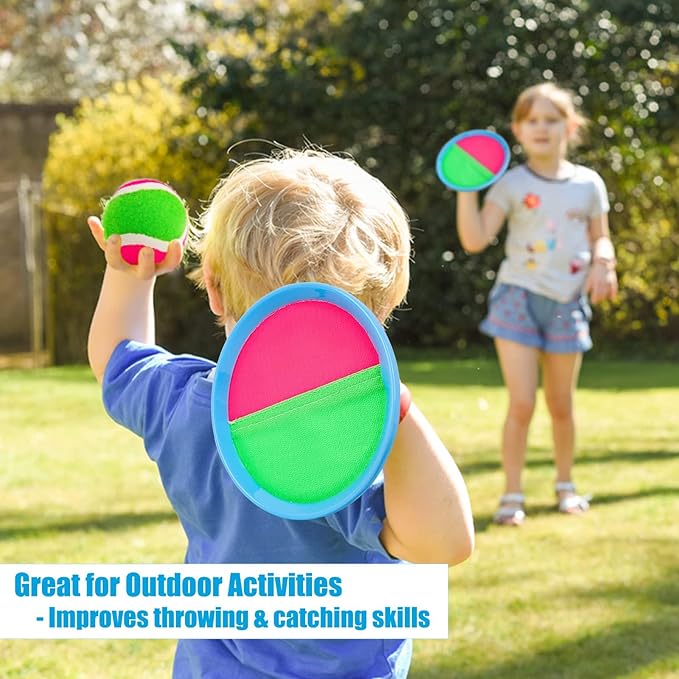 Ayeboovi Toss and Catch Ball Set Boys Toys Outdoor Toys Yard Games Outside - Image 3
