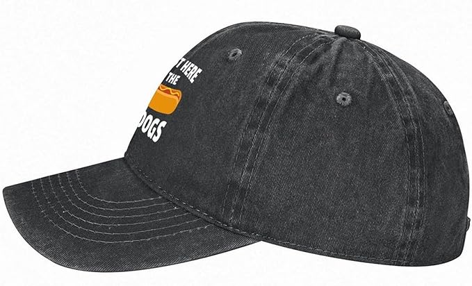 I'm JUST HERE for The Hotdogs Hats for Men Baseball Caps Trendy Washed Workout Hats Light Weight