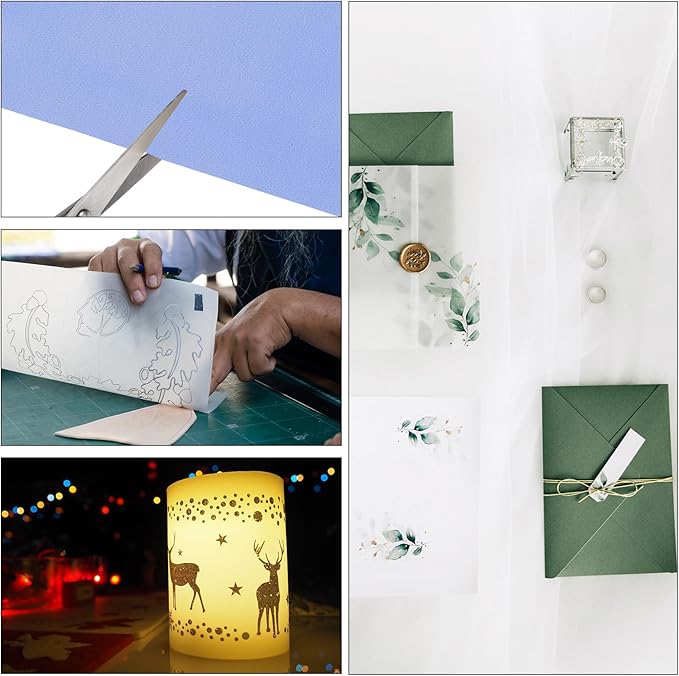 PATIKIL 30 Sheets Vellum Paper 4.25x5.5, Vellum Paper Printable Translucent - Image 4