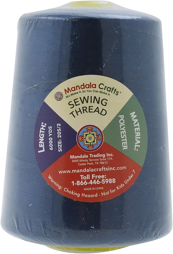 Mandala Crafts 4 Pack of Serger Threads Cones Spools - Image 3