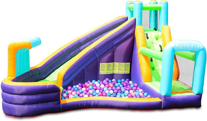 AirMyFun Inflatable Waterslide, Water Bounce House by AirMyFun