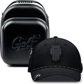 NJF Golf Hat Men - Breathable Mens Golf Hats, Adjustable Rope Hook and Loop Style Cap, Convenient Cap with Tee Holder