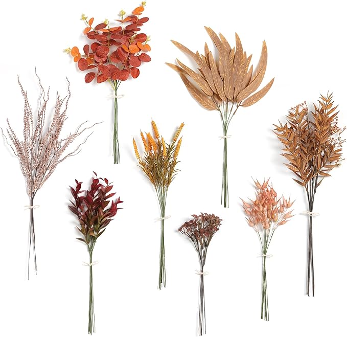Serra Flora Artificial Greenery Stems Filler Combo Box Set by SerraFlora