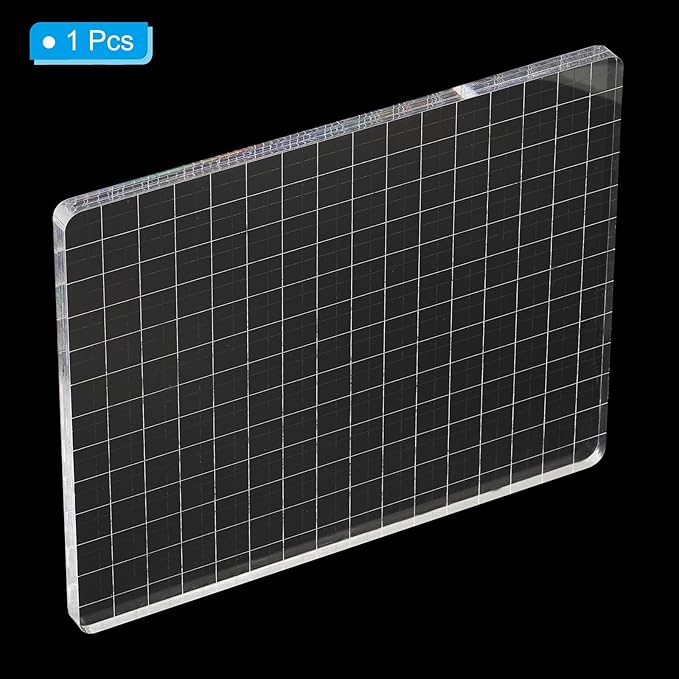PATIKIL 6" x 5" Acrylic Stamp Block - Image 3