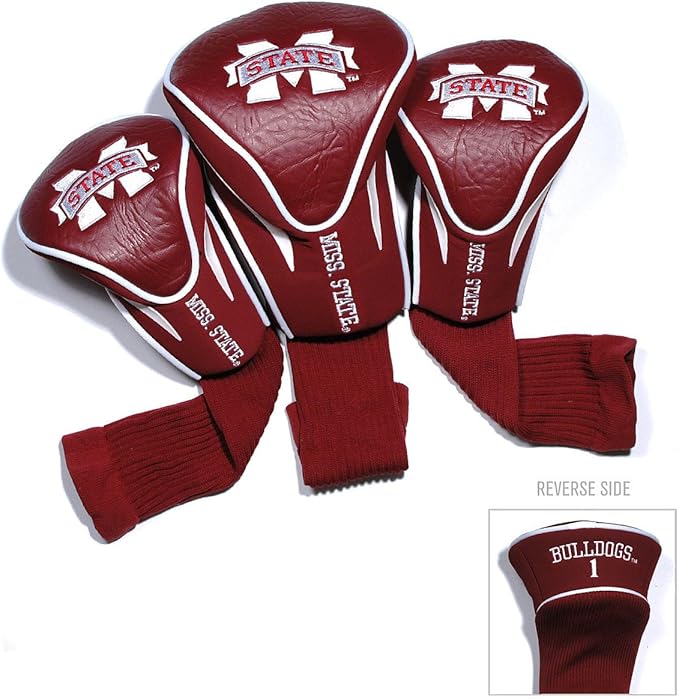 Team Golf NCAA Florida Gators Contour Golf Club Headcovers (3 Count) Numbered 1, 3, & X, Fits Oversized Drivers, Utility, Rescue & Fairway Clubs, Velour Lined for Extra Club Protection