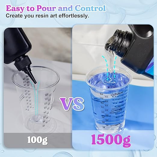 LET'S RESIN UV Resin, 1500g Odorless, Low Shrinkage, - Image 4