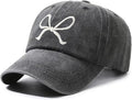 Trendy Bow-Tie Baseball Cap for Women and Men Trucker Hats Y2k Adjustable Fashion Sun Hat with Visor for Hiking & Travel