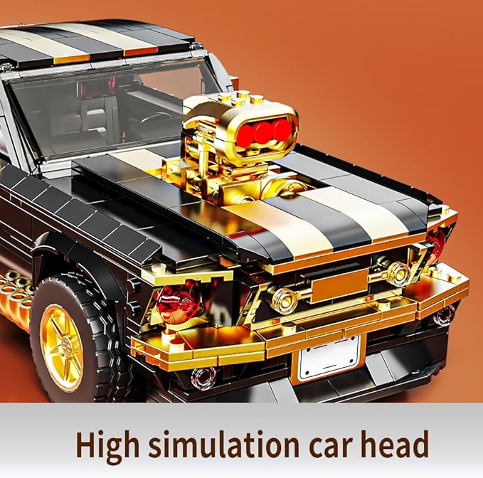 1:10 MOC Sports GTRS Car Building Blocks Toys Boys or Adults Kits， Building Set - Image 6