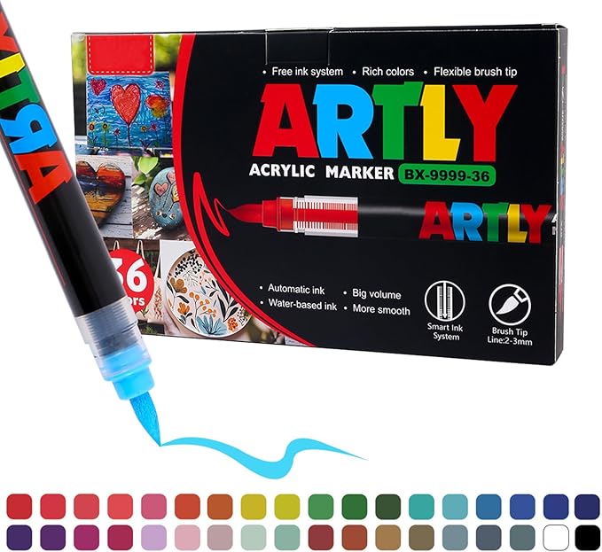 Acrylic Paint Markers, Acrylic Paint Pens, Fabric Markers - Image 3