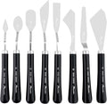PHOENIX High Flexible Palette Knife Set, 8 Pieces Stainless Steel Painting by PHOENIX