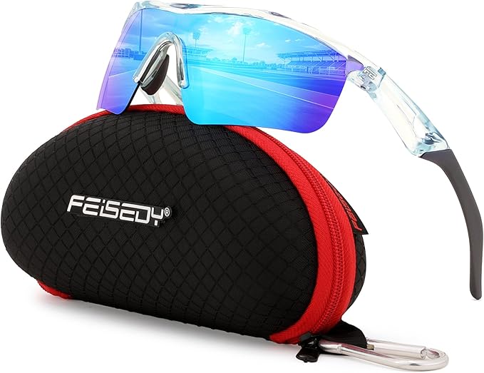FEISEDY Kids Teens Baseball Polarized Sunglasses Sports TR90 Frame Boys Girls Cycling B2454