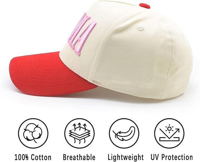 Womens Mama Trucker Hat, Vintage Snapback Mom Baseball Cap, Trendy New Mom Gifts Mothers Day Outfits for Mommin
