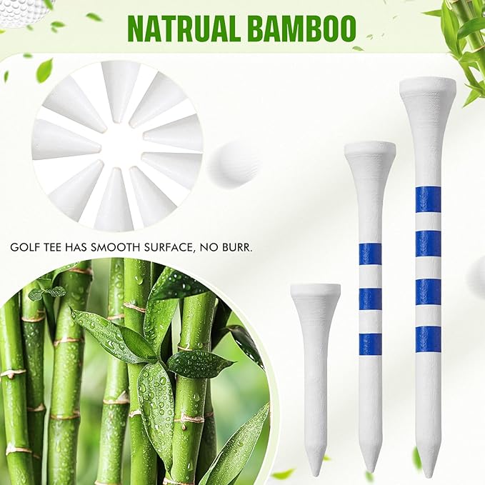 Mudder 600 Pack Golf Tees Bulk Wooden Golf Tees Multicolor Wood for Men Balls Accessories