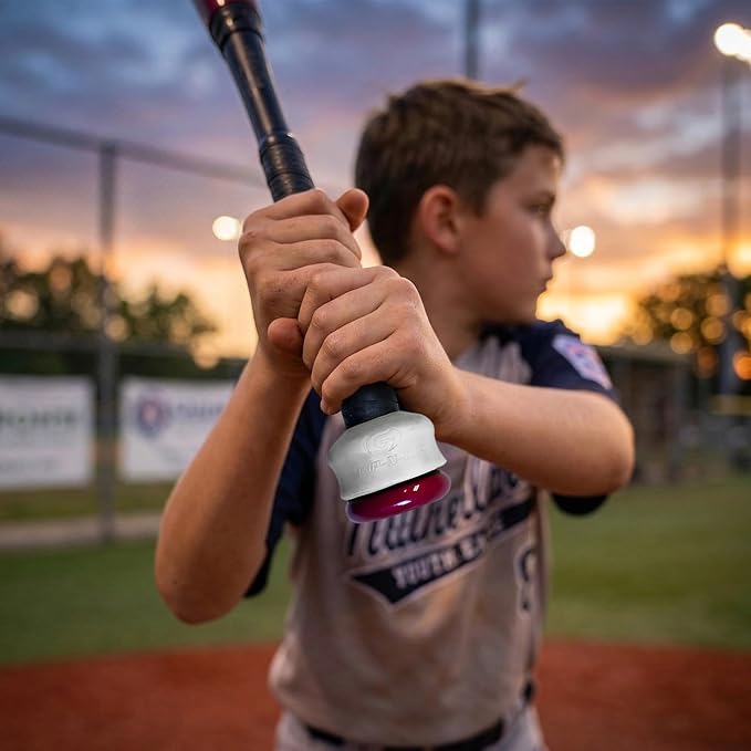 Grip-N-Rip Knob Stacker Choke-Up Ring for Baseball/Softball Bats Provides Choking Up Space & Relief from Bat Sting, Stackable for Custom Fit and Comfort
