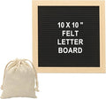 PATIKIL Felt Letter Board, 10x10Inches Black Wooden Changeable Message Board by PATIKIL