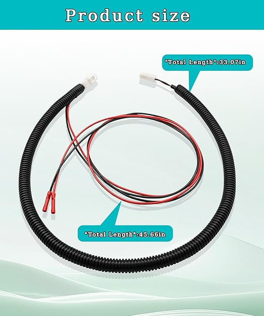 Add-On Power Harness Fits for Evolution D5 Electric Golf Car Accessories, 12-Volt LED Lighting Kits