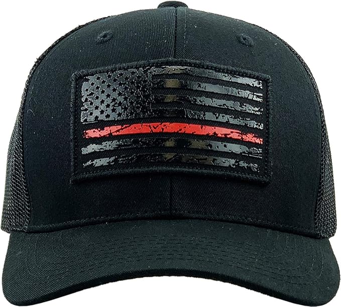 KBETHOS Flag USA America Military Thin Blue Line Thin Red Line Vintage Distressed Baseball Cap Dad Hat Unisex Adjustable…