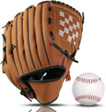 Baseball Glove + Ball Sets, Softball Glove, Baseball Mitt, 10.5''-12.5'' for Youth/Adult Training and Beginner Play, Synthetic Leather Softball Mitt