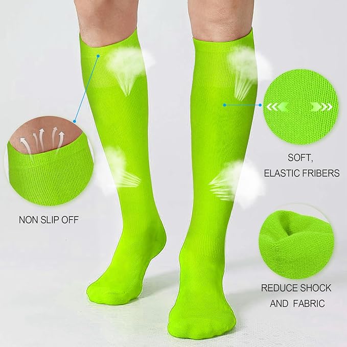 XZQTIVE 3 Pairs of Baseball Softball Socks and 1 Baseball Softball Belt Combo Set Knee-High Soccer Socks for Kids Youth Adult