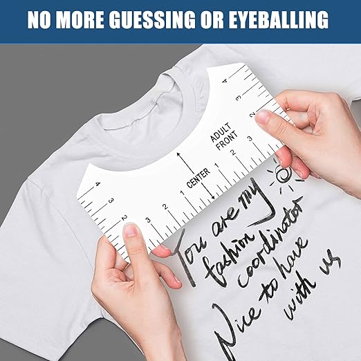 Vowlove Tshirt Ruler Guide for Vinyl Alignment - Image 2
