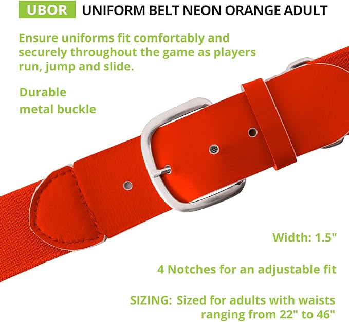 Champion Sports Baseball & Softball Belt – Stretch Fit Uniform Belt for Youth & Adult Players, Multiple Colors