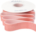 Ribbli Rose Gold Velvet Ribbon 1 Inches Continuous10 Yard Spool Dusty Pink by Ribbli