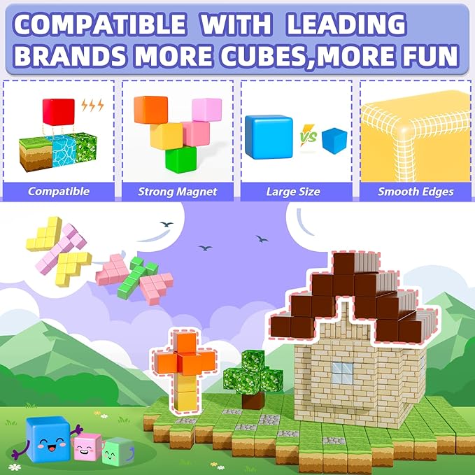 Magnetic Blocks, Magnet Building Toys - Image 4