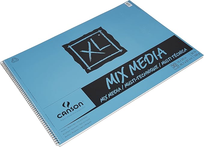 Canson XL Series Mixed Media Pad, Side Wire, 18x24 inches, 30 Sheets – - Image 3