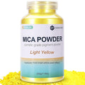 Mica Powder, 7.05OZ（200g）, Light Yellow Mica Powder Pigment by CHANGTIKEJIWelcomeYouOrder