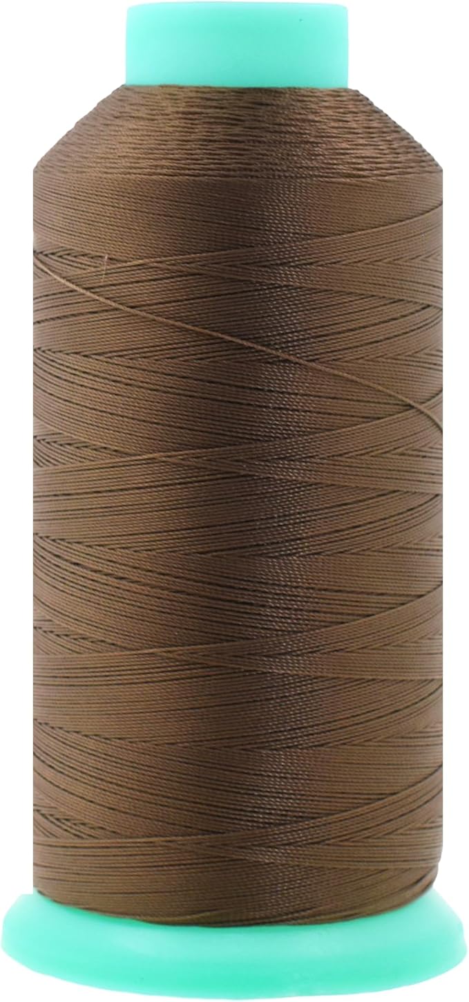 Mandala Crafts Bonded Nylon Thread Coyote Brown Heavy Duty Sewing Threads by MandalaCrafts