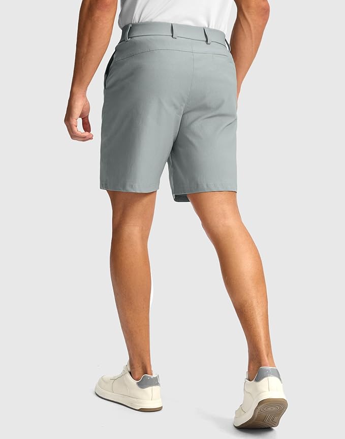 G Gradual Men's Golf Dress Shorts 5"/ 7"/ 9" Stretch Casual Work Flat Front Shorts for Men with 3 Pockets Quick Dry