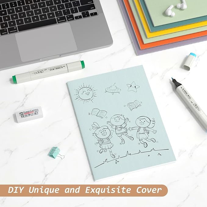 Journaling Notebooks A5 College Ruled Notebook 32 Pack Lined Small Kraft - Image 5