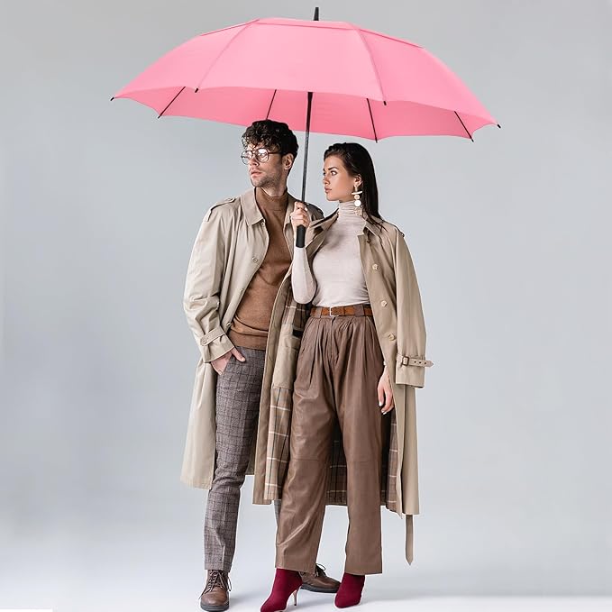 ZOMAKE Golf Umbrella Windproof, Extra Large Oversized Heavy Duty Double Canopy for Rain, Sports Games & Push Cart(51/54/62/68/72Inch)