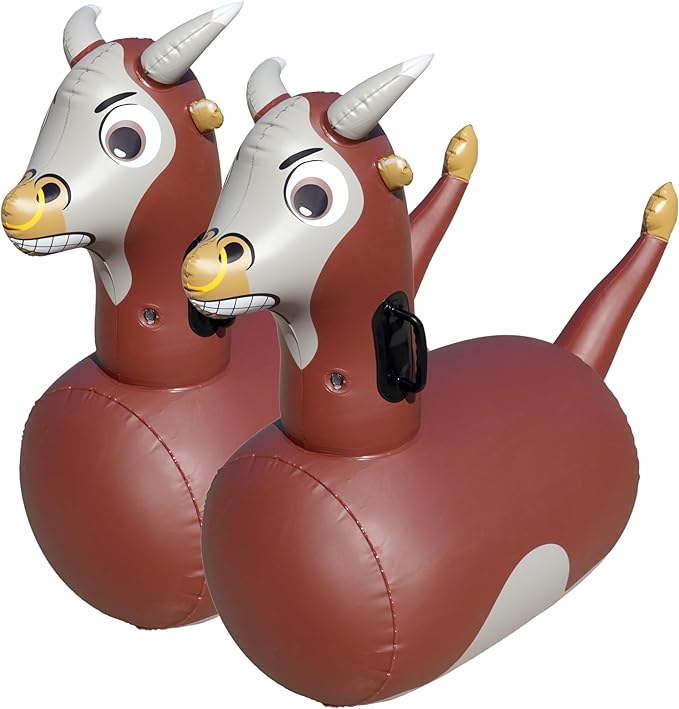 Hearthsong Hop N Go Inflatable Bull Riding Bouncy Hopping Toys by Hearthsong%C2%AE