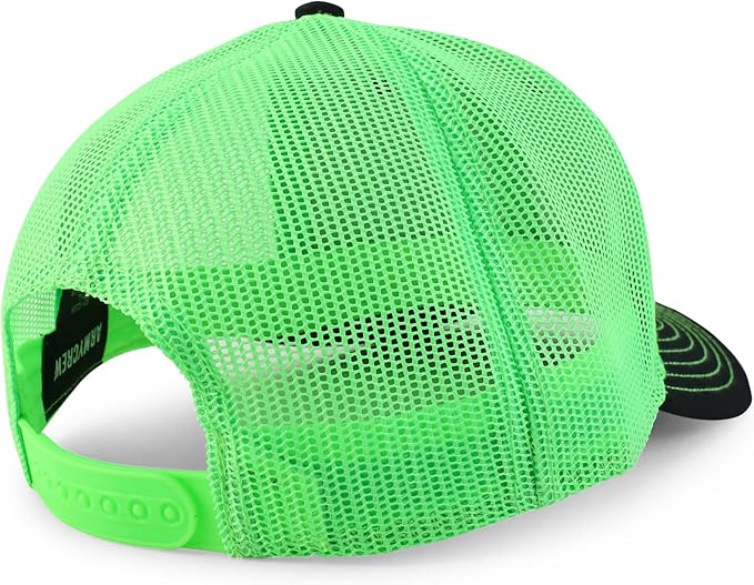 Armycrew Oversize XXL Low Profile Two Tone Mesh Back Trucker Baseball Cap