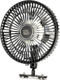 KEMIMOTO 8-Inch Magnetic Golf Cart Fan with Reinforced Metal Ball Joint, 3 Light Modes & 6-Speed, Magnetic Fan for Golf Cart, Forklift, Compatible with EZGO RXV, Club Car,1 Pack