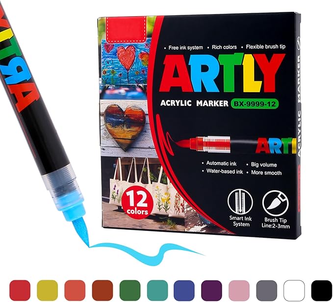 Acrylic Paint Markers, Acrylic Paint Pens, Fabric Markers - Image 3