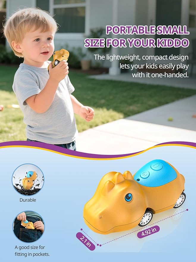 Dinosaur Walkie Talkies for Kids Rechargeable, Dino Toy Cars for Boys & Girls - Image 5