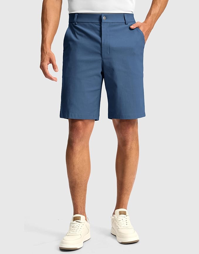 G Gradual Men's Golf Dress Shorts 5"/ 7"/ 9" Stretch Casual Work Flat Front Shorts for Men with 3 Pockets Quick Dry