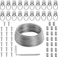 Mr. Pen- Picture Hanging Wire Kit, 100Ft Picture Wire Hanging, D Rings Picture by MrPen