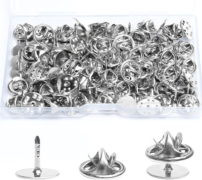 50 Pairs Premium Butterfly Clutch Pin Backs by Unknown