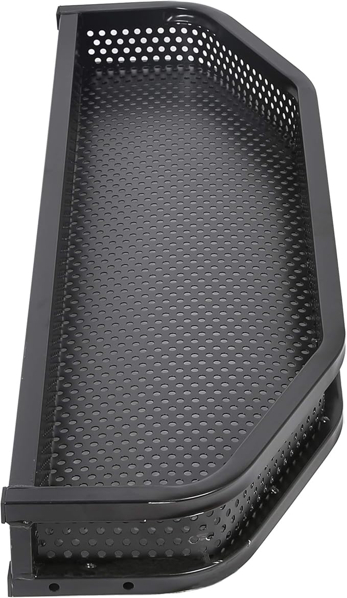 ECOTRIC Front Clay Cargo Utility Basket Compatible with EZGO TXT Golf Cart w/Mounting Brackets - NOT Fit RXV or ST Models (43.3 "X 13" X 4.3")