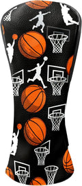 Golf Headcovers Fits Driver Hybrid Fairway 3/5 Wood, Waterproof PU Leather Golf Club Protector, Ideal Sports Accessories & Golfer Gift Colorful Geometry