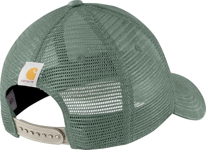Carhartt Men's Canvas Mesh-Back Logo Graphic Cap