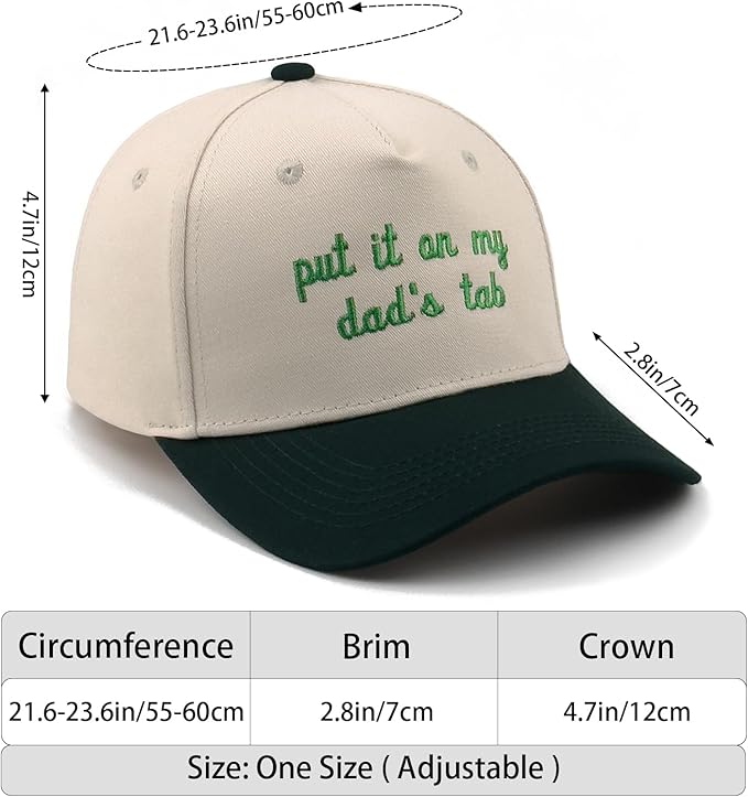 Funny Embroidered Trucker Hat, Vintage Two-Tone Cotton Baseball Cap for Men Women, Adjustable Dad Hat Gift Idea