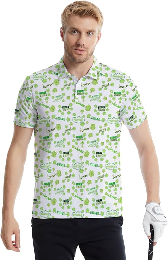 Mens Golf Shirts Golf Polo Shirts for Men Short Sleeve Polo Shirts Golf Gifts
