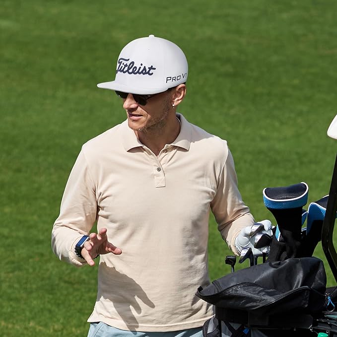 Titleist Tour Elite Flat Bill Golf hat, White/Navy