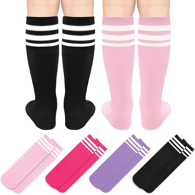 Olreco Toddler Soccer Socks Kids Baseball Socks Youth Softball Sock for Girls Boys Football Sock Boys Athletic Accessories