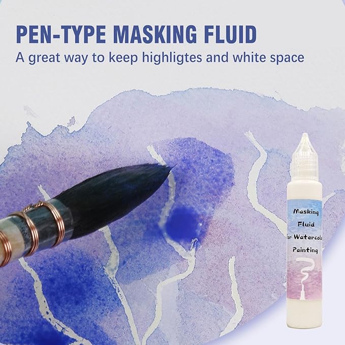 White Watercolor Masking Fluid - Image 6